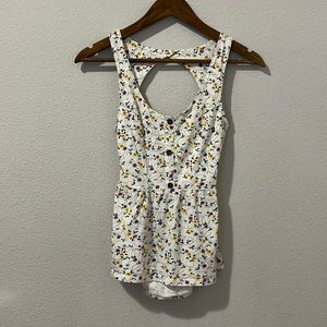 O’Neill Floral Peplum Tank Top Size S